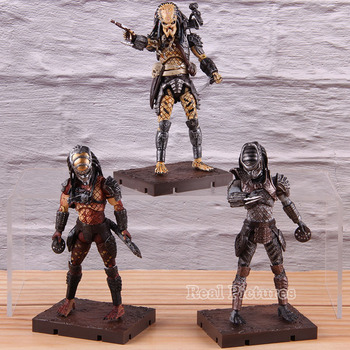 Hiya Exquisite Mini Predator 2 Warrior Boar Elder Predator Figure PVC Action Figures Collectible Model Toys Gifts 3pcs/set